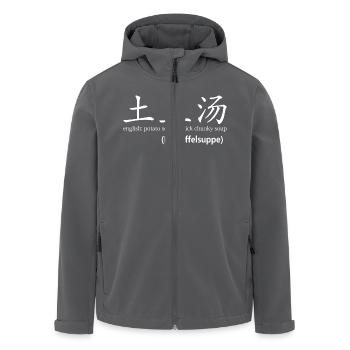 Kartoffelsuppe (chinesisch) - Recycelte Männer Softshell-Jacke von Stanley/Stella - Anthrazit - Vorne - AI Model Male 185 light (185cm)