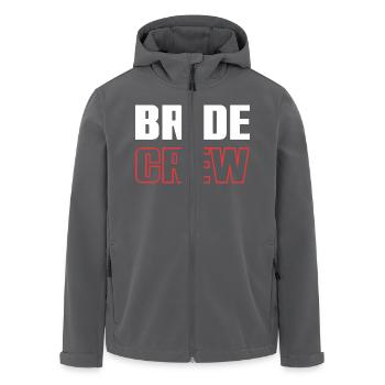 Bride Crew - Recycelte Männer Softshell-Jacke von Stanley/Stella - Anthrazit - Vorne - AI Model Male 185 light (185cm)