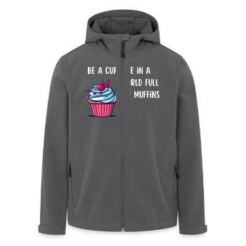 Be a Cupcake - Recycelte Männer Softshell-Jacke von Stanley/Stella - Anthrazit - Vorne - AI Model Male 185 light (185cm)