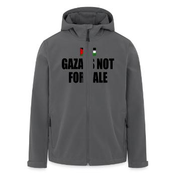 gaza is not for sale - Recycelte Männer Softshell-Jacke von Stanley/Stella - Anthrazit - Vorne - AI Model Male 185 light (185cm)