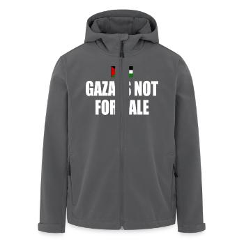 gaza is not for sale - Recycelte Männer Softshell-Jacke von Stanley/Stella - Anthrazit - Vorne - AI Model Male 185 light (185cm)