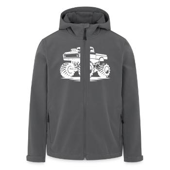 truck - Recycelte Männer Softshell-Jacke von Stanley/Stella - Anthrazit - Vorne - AI Model Male 185 light (185cm)