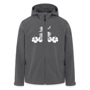 hawaii woman hibiskus - Recycelte Männer Softshell-Jacke von Stanley/Stella - Anthrazit - Vorne - AI Model Male 185 light (185cm)