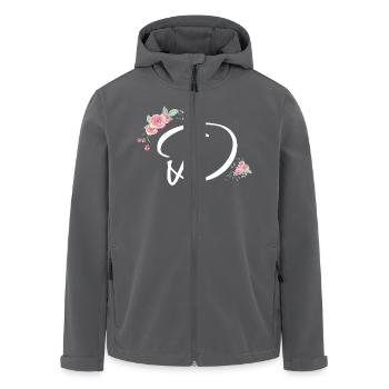 Brief der Blumen - Recycelte Männer Softshell-Jacke von Stanley/Stella - Anthrazit - Vorne - AI Model Male 185 light (185cm)