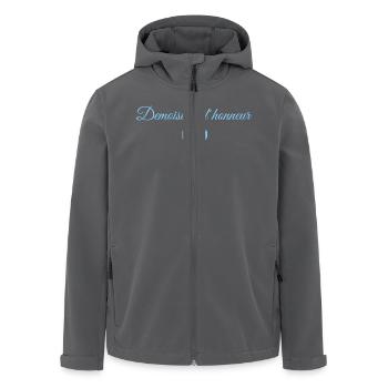 Blaue Schleife Brautjungfer - Recycelte Männer Softshell-Jacke von Stanley/Stella - Anthrazit - Vorne - AI Model Male 185 light (185cm)