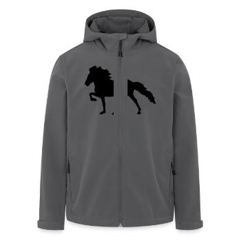Isländer Tölt - Recycelte Männer Softshell-Jacke von Stanley/Stella - Anthrazit - Vorne - AI Model Male 185 light (185cm)