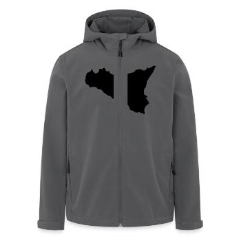 Sizilien - Recycelte Männer Softshell-Jacke von Stanley/Stella - Anthrazit - Vorne - AI Model Male 185 light (185cm)