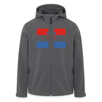 Kroatien - Recycelte Männer Softshell-Jacke von Stanley/Stella - Anthrazit - Vorne - AI Model Male 185 light (185cm)