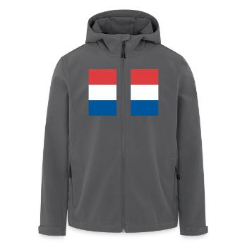 Niederlande, Holland - Recycelte Männer Softshell-Jacke von Stanley/Stella - Anthrazit - Vorne - AI Model Male 185 light (185cm)
