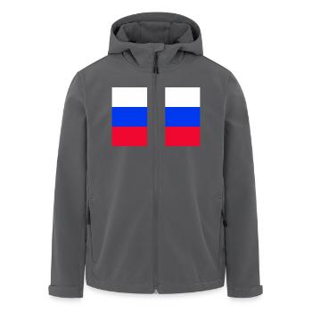 Russland - Recycelte Männer Softshell-Jacke von Stanley/Stella - Anthrazit - Vorne - AI Model Male 185 light (185cm)