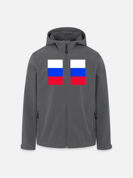 Russland - Recycelte Männer Softshell-Jacke von Stanley/Stella - Anthrazit