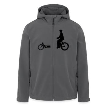 Long John Bicycle - Recycelte Männer Softshell-Jacke von Stanley/Stella - Anthrazit - Vorne - AI Model Male 185 light (185cm)