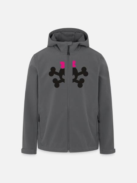 Girlie Skull - Recycelte Männer Softshell-Jacke von Stanley/Stella - Anthrazit
