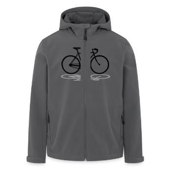 Rennrad - Recycelte Männer Softshell-Jacke von Stanley/Stella - Anthrazit - Vorne - AI Model Male 185 light (185cm)