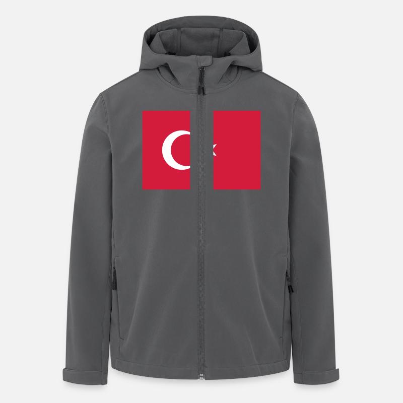 Türkei - Recycelte Männer Softshell-Jacke von Stanley/Stella - Anthrazit