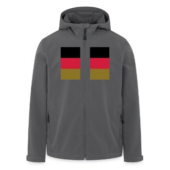 DEUTSCHLAND - Recycelte Männer Softshell-Jacke von Stanley/Stella - Anthrazit - Vorne - AI Model Male 185 light (185cm)