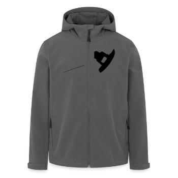 wakeboarder_02 - Recycelte Männer Softshell-Jacke von Stanley/Stella - Anthrazit - Vorne - AI Model Male 185 light (185cm)