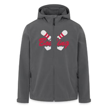 Bowling - Recycelte Männer Softshell-Jacke von Stanley/Stella - Anthrazit - Vorne - AI Model Male 185 light (185cm)