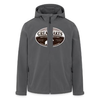 Great Lakes - Recycelte Männer Softshell-Jacke von Stanley/Stella - Anthrazit - Vorne - AI Model Male 185 light (185cm)