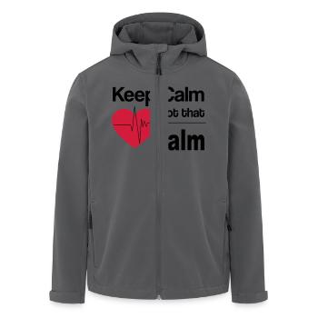 keep calm not that calm - Recycelte Männer Softshell-Jacke von Stanley/Stella - Anthrazit - Vorne - AI Model Male 185 light (185cm)