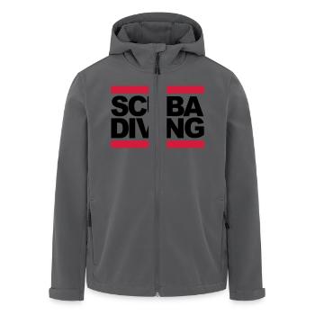 Scuba Diving - Recycelte Männer Softshell-Jacke von Stanley/Stella - Anthrazit - Vorne - AI Model Male 185 light (185cm)
