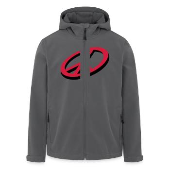 Frieden / peace (3D, 2c) - Recycelte Männer Softshell-Jacke von Stanley/Stella - Anthrazit - Vorne - AI Model Male 185 light (185cm)