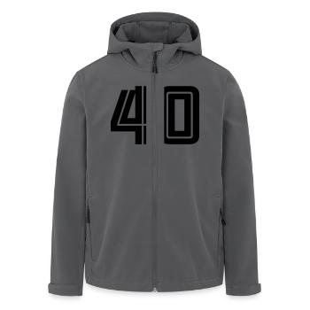 40 - Recycelte Männer Softshell-Jacke von Stanley/Stella - Anthrazit - Vorne - AI Model Male 185 light (185cm)