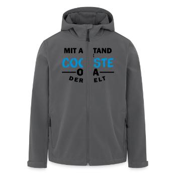 Coolste Oma der Welt - Recycelte Männer Softshell-Jacke von Stanley/Stella - Anthrazit - Vorne - AI Model Male 185 light (185cm)