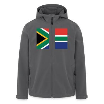 Afrique du Sud - Recycelte Männer Softshell-Jacke von Stanley/Stella - Anthrazit - Vorne - AI Model Male 185 light (185cm)