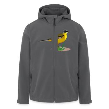 Nordische Schafstelze - Recycelte Männer Softshell-Jacke von Stanley/Stella - Anthrazit - Vorne - AI Model Male 185 light (185cm)