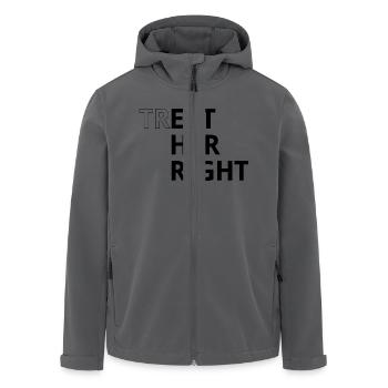 Treat her right - Recycelte Männer Softshell-Jacke von Stanley/Stella - Anthrazit - Vorne - AI Model Male 185 light (185cm)