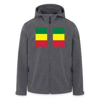 Reggae - Recycelte Männer Softshell-Jacke von Stanley/Stella - Anthrazit - Vorne - AI Model Male 185 light (185cm)