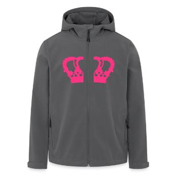 Krone König Königin Prinz Prinzessin Royal pink - Recycelte Männer Softshell-Jacke von Stanley/Stella - Anthrazit - Vorne - AI Model Male 185 light (185cm)
