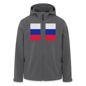 Russland - Recycelte Männer Softshell-Jacke von Stanley/Stella - Anthrazit - Vorne - AI Model Male 185 light (185cm)