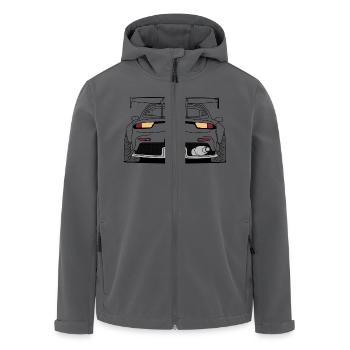 rx7 rear outlines - Recycelte Männer Softshell-Jacke von Stanley/Stella - Anthrazit - Vorne - AI Model Male 185 light (185cm)