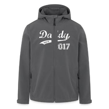 Daddy Since 2017 - Recycelte Männer Softshell-Jacke von Stanley/Stella - Anthrazit - Vorne - AI Model Male 185 light (185cm)