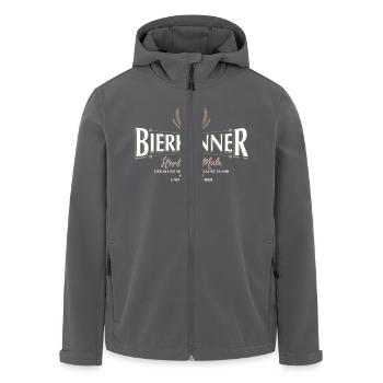 Hopfen weiss - Recycelte Männer Softshell-Jacke von Stanley/Stella - Anthrazit - Vorne - AI Model Male 185 light (185cm)