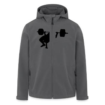 Bankdrücken pause - Recycelte Männer Softshell-Jacke von Stanley/Stella - Anthrazit - Vorne - AI Model Male 185 light (185cm)