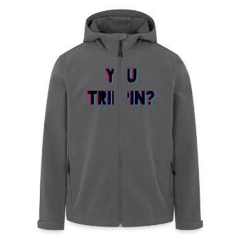 You Trippin? - Recycelte Männer Softshell-Jacke von Stanley/Stella - Anthrazit - Vorne - AI Model Male 185 light (185cm)