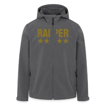 rapper 5 star - Recycelte Männer Softshell-Jacke von Stanley/Stella - Anthrazit - Vorne - AI Model Male 185 light (185cm)