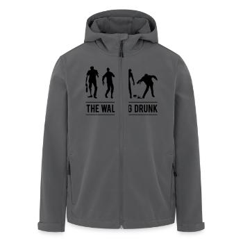 Drunk Party Zombies - Recycelte Männer Softshell-Jacke von Stanley/Stella - Anthrazit - Vorne - AI Model Male 185 light (185cm)