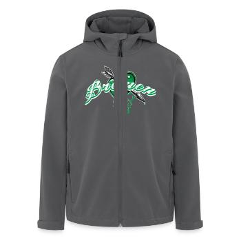 Bremen - Recycelte Männer Softshell-Jacke von Stanley/Stella - Anthrazit - Vorne - AI Model Male 185 light (185cm)
