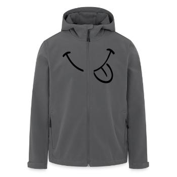 mund zunge - Recycelte Männer Softshell-Jacke von Stanley/Stella - Anthrazit - Vorne - AI Model Male 185 light (185cm)