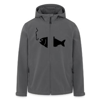 fisch - Recycelte Männer Softshell-Jacke von Stanley/Stella - Anthrazit - Vorne - AI Model Male 185 light (185cm)