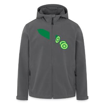 Gurke - Recycelte Männer Softshell-Jacke von Stanley/Stella - Anthrazit - Vorne - AI Model Male 185 light (185cm)