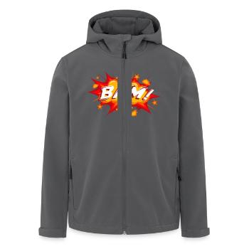 BAM - Recycelte Männer Softshell-Jacke von Stanley/Stella - Anthrazit - Vorne - AI Model Male 185 light (185cm)
