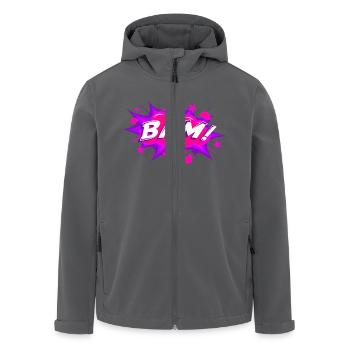 BAM 2 - Recycelte Männer Softshell-Jacke von Stanley/Stella - Anthrazit - Vorne - AI Model Male 185 light (185cm)
