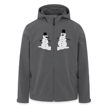 Schneemänner - Recycelte Männer Softshell-Jacke von Stanley/Stella - Anthrazit - Vorne - AI Model Male 185 light (185cm)