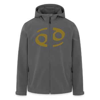 Krebs Tierkreiszeichen Astrologie Sternzeichen - Recycelte Männer Softshell-Jacke von Stanley/Stella - Anthrazit - Vorne - AI Model Male 185 light (185cm)