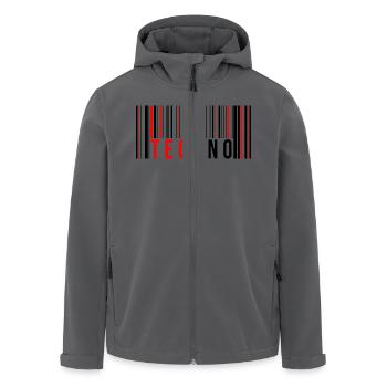 Techno Code - Recycelte Männer Softshell-Jacke von Stanley/Stella - Anthrazit - Vorne - AI Model Male 185 light (185cm)